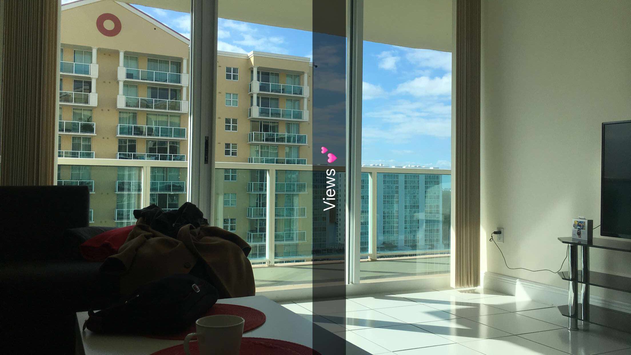 View from Sunny Isles Beach, Florida (Air BNB)
