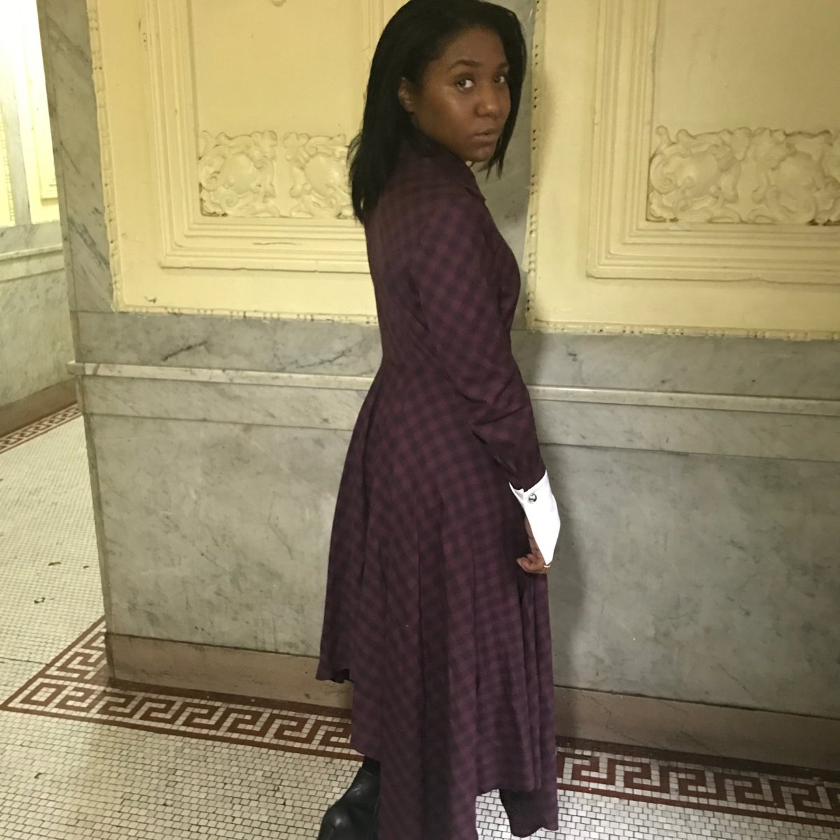 The #Petersyn Sutton Tartan Maxi&nbsp;Dress