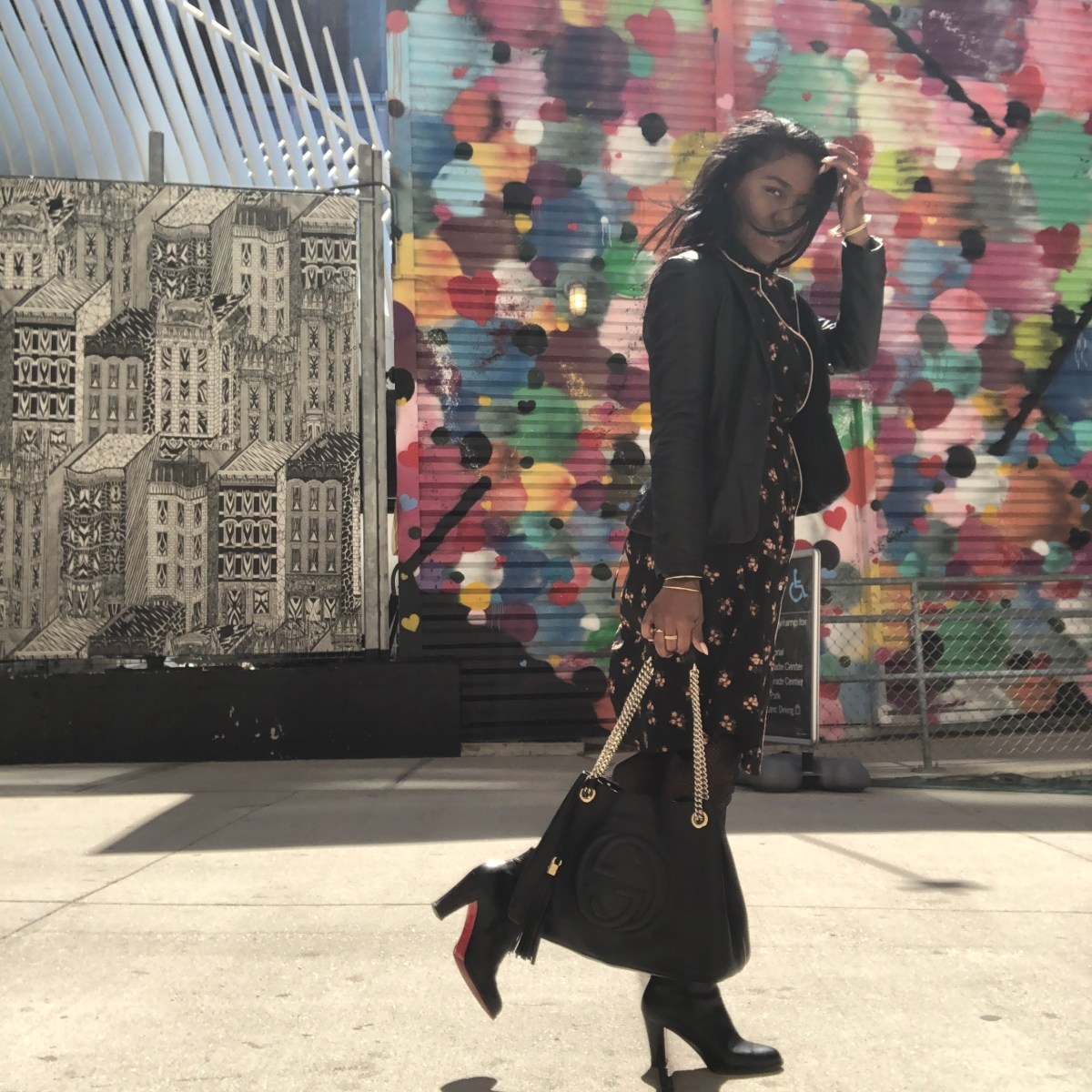 Interview Outfit: Leather, Fishnets &&nbsp;Florals